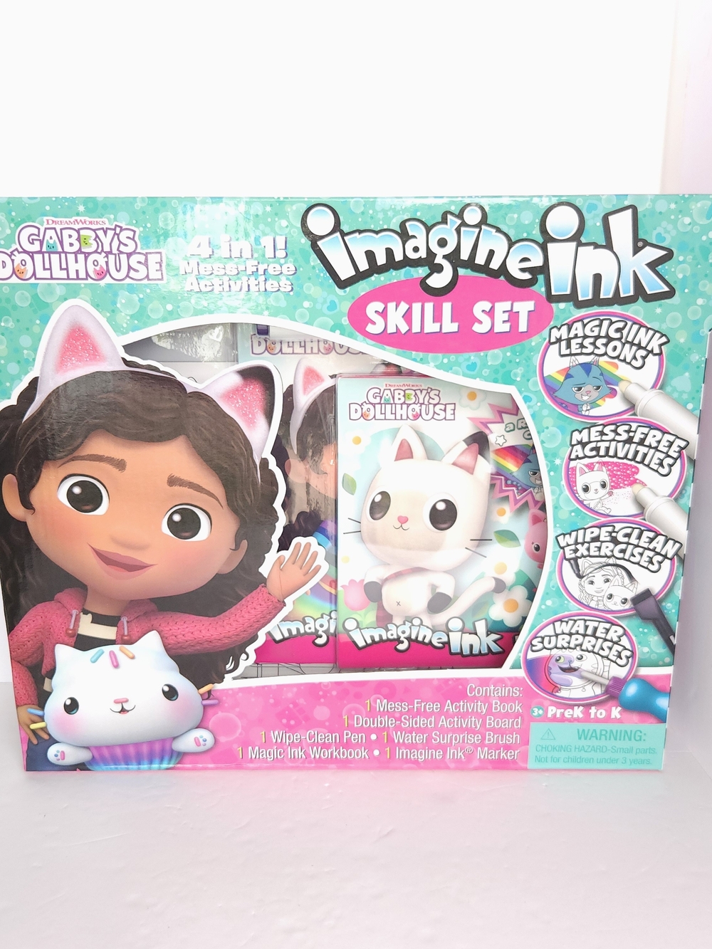 Gabby's Dollhouse Imagine Ink 4-in-1 Activity Box SetMess Free Education & Fun